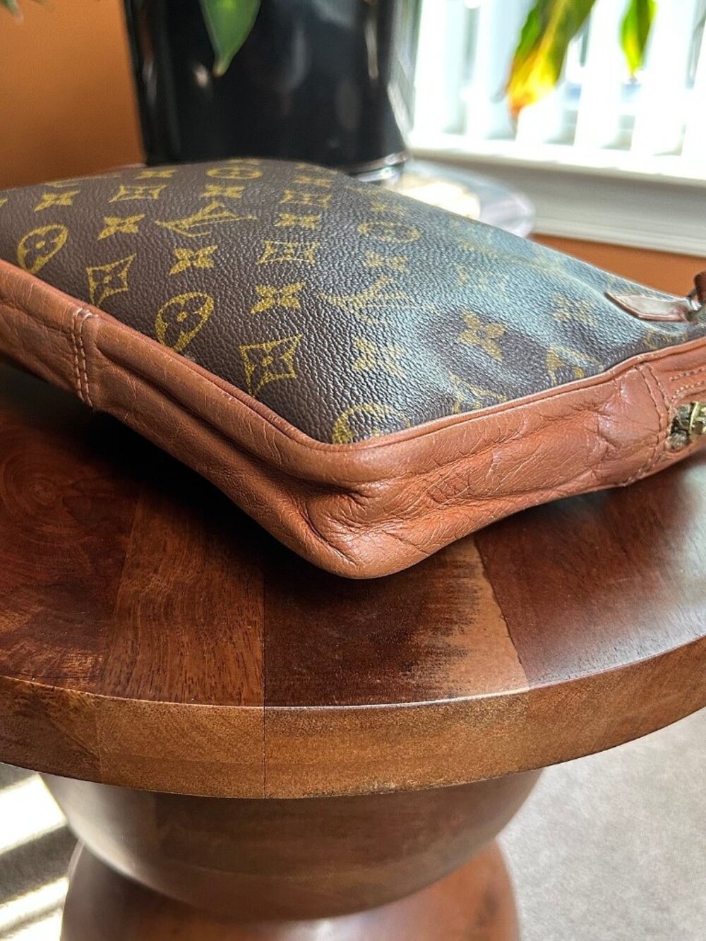 LOUIS VUITTON Monogram Pouch Clutch Wristlet - Picture 12 of 16